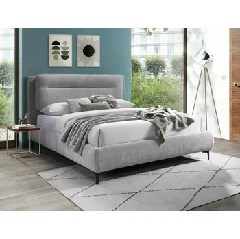 Postel Signal Manželská postel NIKOZJA RAVEN 160 x 200 cm | světle šedá