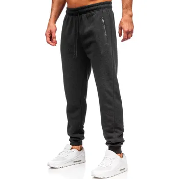 Pánské kalhoty Antracitové pánské oversized tepláky Bolf JX6501 - 2XL