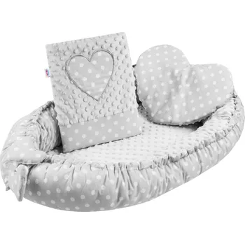 Hnízdečko pro miminko New Baby Luxusní hnízdečko s polštářkem a peřinkou z Minky