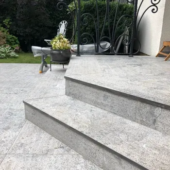 Nášlap na schod Vápencová stupnice Blue Diamond Opalovaná a Kartáčovaná 150x33x3 cm