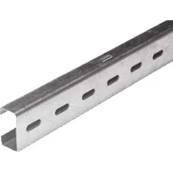 Dílenský regál závěsný otevřený profil teleskopické rozpěrné tyče - vnitřní, délka 3 m, vnější rozměr 48,5 x 23 mm, tl. mat. 1,5 mm, materiál pozinkovaná ocel, pro kotvení garážových vrat