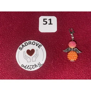 HandMade by NiJa + VeJa Přívěšek - andílek pro štěstí/ radost č.51