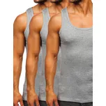 Šedé pánské spodní tričko bez potisku Bolf 6000-3P - L