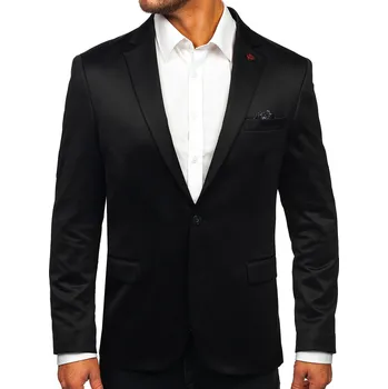 Černé pánské elegantní sako Bolf 022 - M/50