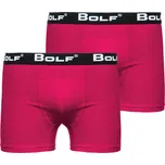 Růžové pánské boxerky Bolf 0953-2P 2 PACK - 2XL