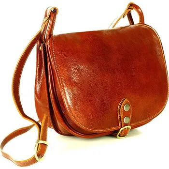 Kabelka Marco Mazzini Kožená crossbody kabelka Mazzini L86 camel