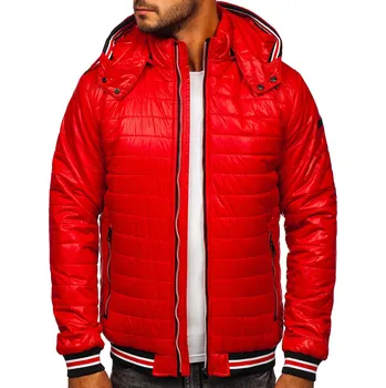 Červená pánská prošívaná přechodová bunda Bolf 6191 - 2XL