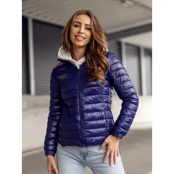 Dámská větrovka Královsky modrá dámská prošívaná přechodová bunda Bolf 5M706 - S