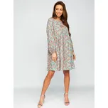 Zelené dámské květinové šaty Bolf 3019 - One size