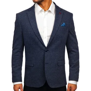 Pánské sako Tmavě modré pánské ležérní sako Bolf 023 - 2XL/56
