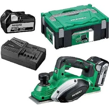 HiKOKI Nářadí - 18V AKU hoblík 82 mm, 2x aku 5,0 Ah Li-Ion, nabíječka P18DSLWPZ