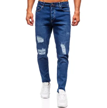 Pánské kalhoty Tmavě modré pánské džíny slim fit Bolf 6536 - 30/S