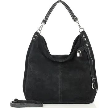 Kabelka Kabelka z broušené kůže Mazzini M92Mb černá