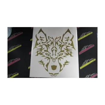 Polep vozidla Vlk 005 (12 - zelená) SAMOLEPKA NA AUTO, NÁLEPKA, FÓLIE, POLEP, TUNING, VLASTNÍ TEXT, TISK, AUTOSAMOLEPKY.cz, POLEPY, OBRÁZEK, LOGO, 3D STICKERS