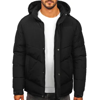 Pánský kabát Černá pánská zimní bunda Bolf 62M9519 - 2XL/56