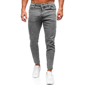 Grafitové pánské džíny skinny fit Bolf 5909 - 30/S