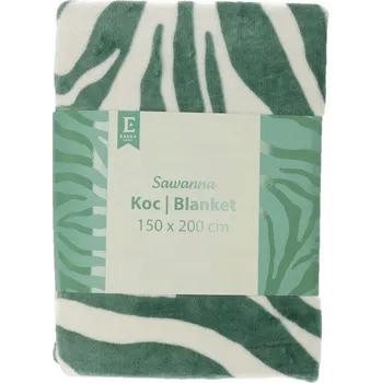 deka Zelená deka hebká na dotek krémová 150x200 SAWANNA mikrovlákno