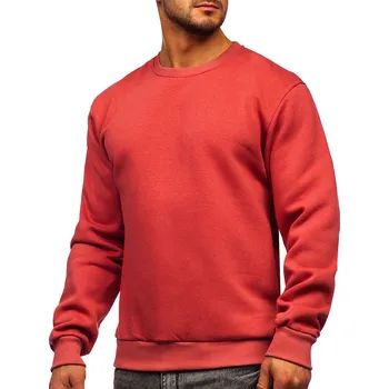 Pánská mikina Lososová pánská silná mikina bez kapuce Bolf 2001 - 2XL