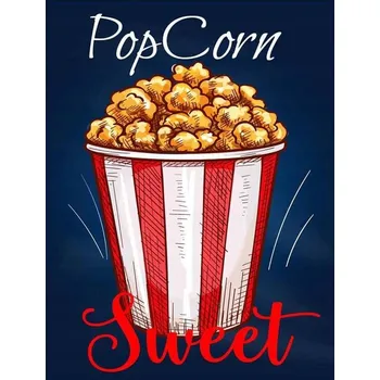 Obraz Cedule Restaurant Menu 2 - Pop Corn Sweet