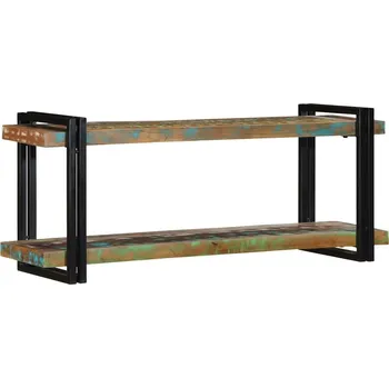 police vidaXL Nástěnná police vícebarevné recyklované dřevo [4017489]