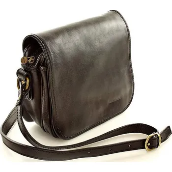 Kabelka Kožená crossbody kabelka Mazzini M17M9 černá