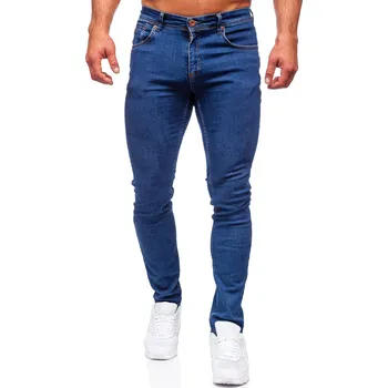 Pánské kalhoty Tmavě modré pánské džíny regular fit Bolf 5158 - 34/L