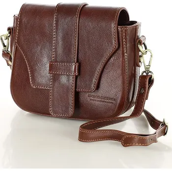 Kabelka Kožená crossbody kabelka Mazzini M10M1 hnědá