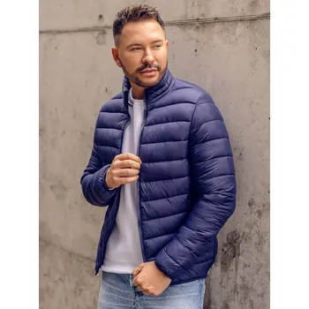 Tmavě modrá pánská prošívaná přechodová bunda Bolf LY33A - L