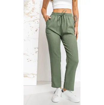 Dámské kalhoty Khaki dámské textilní kalhoty Bolf W7962 - 2XL