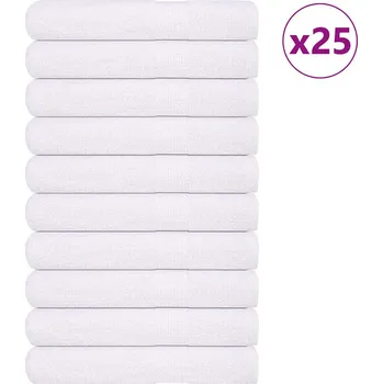 vidaXL Saunové osušky FROGN 25 ks 80x200 cm 360 g/m² [136664] Barva: Bílá