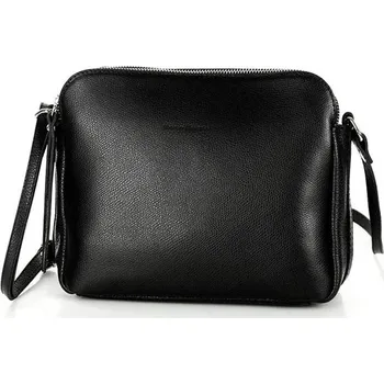 Kabelka Kožená crossbody kabelka Mazzini MM410 černá