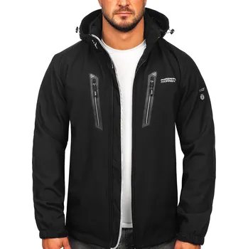 Černo-stříbrná pánská softshellová bunda Bolf WX086 - 2XL