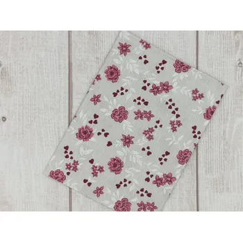 Obdélník Kytičky na režném efektu