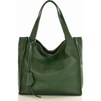 Kabelka Marco Mazzini Kožená kabelka přes rameno Mazzini M13M9 zelená