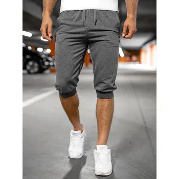 Grafitové pánské teplákové kraťasy baggy Bolf K10002A - L