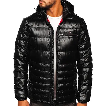 Černá pánská sportovní přechodová prošívaná bunda Bolf 2147 - 3XL