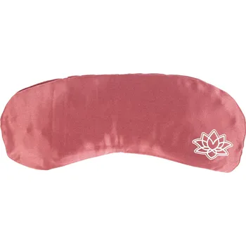 Škraboška na spaní BODHI Polštářek na oči SATÉN, tmavě růžová (lotus)