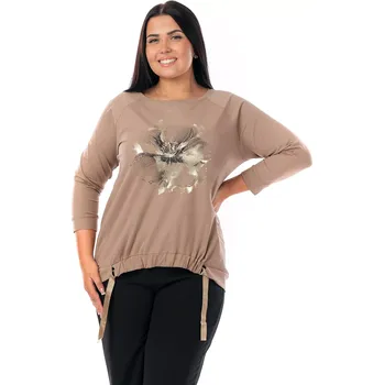 Dámská halenka LOSA Světle hnědá 48/52