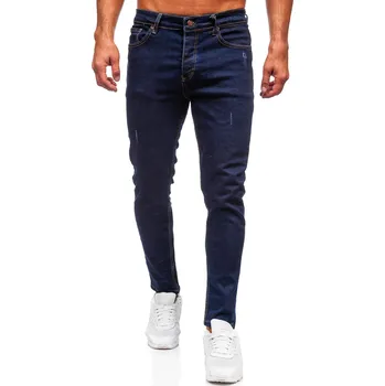 Pánské kalhoty Tmavě modré pánské džíny slim fit Bolf 6785 - 38/2XL