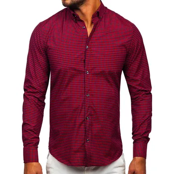 Pánská košile Bolf 22745 vínová S