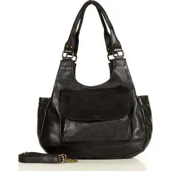 Kabelka Kožená kabelka přes rameno Mazzini M154 černá