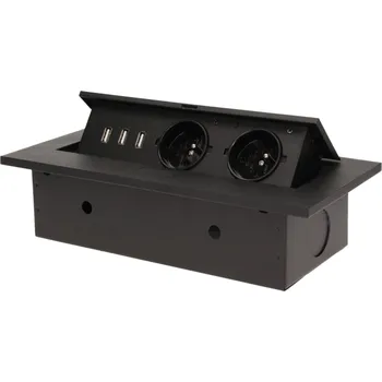 Elektrická zásuvka OR-AE-1324/B černá