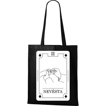 DOBRÝ TRIKO Bavlněná taška s potiskem Nevěsta tarot Barva: Černá