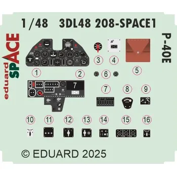 Plastikový model Eduard 1/48 P-40E SPACE (EDUARD)