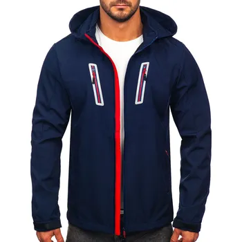 Pánská bunda Tmavě modrá pánská přechodová softshellová bunda Bolf HSS036 - 2XL