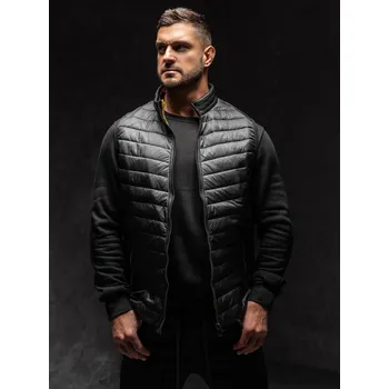 Pánská vesta Černá pánská prošívaná vesta Bolf 7103A1 - L