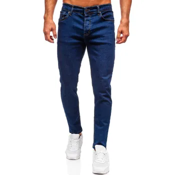 Pánské kalhoty Tmavě modré pánské džíny regular fit Bolf 6814 - 38/2XL