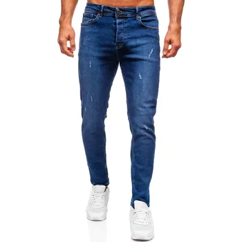 Pánské kalhoty Tmavě modré pánské džíny slim fit Bolf 6635 - 32/M