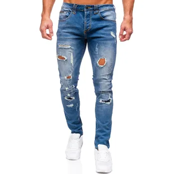 Pánské kalhoty Tmavě modré pánské džíny slim fit Bolf MP0086BS - 31/M