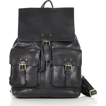 Městský batoh Kožený batoh Marco Mazzini VS21 černý